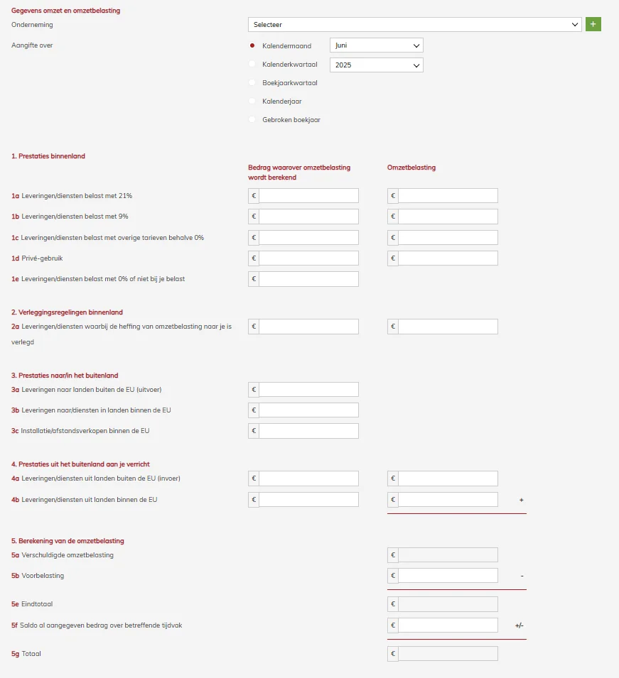 Omzetbelasting software