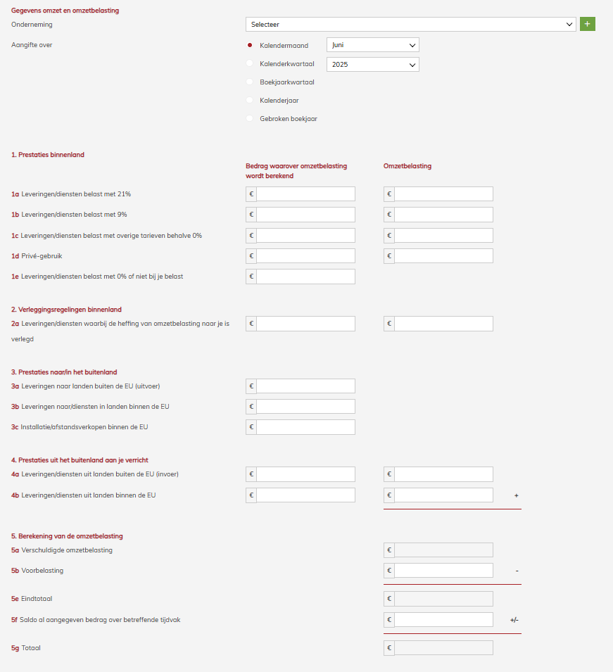 Omzetbelasting software