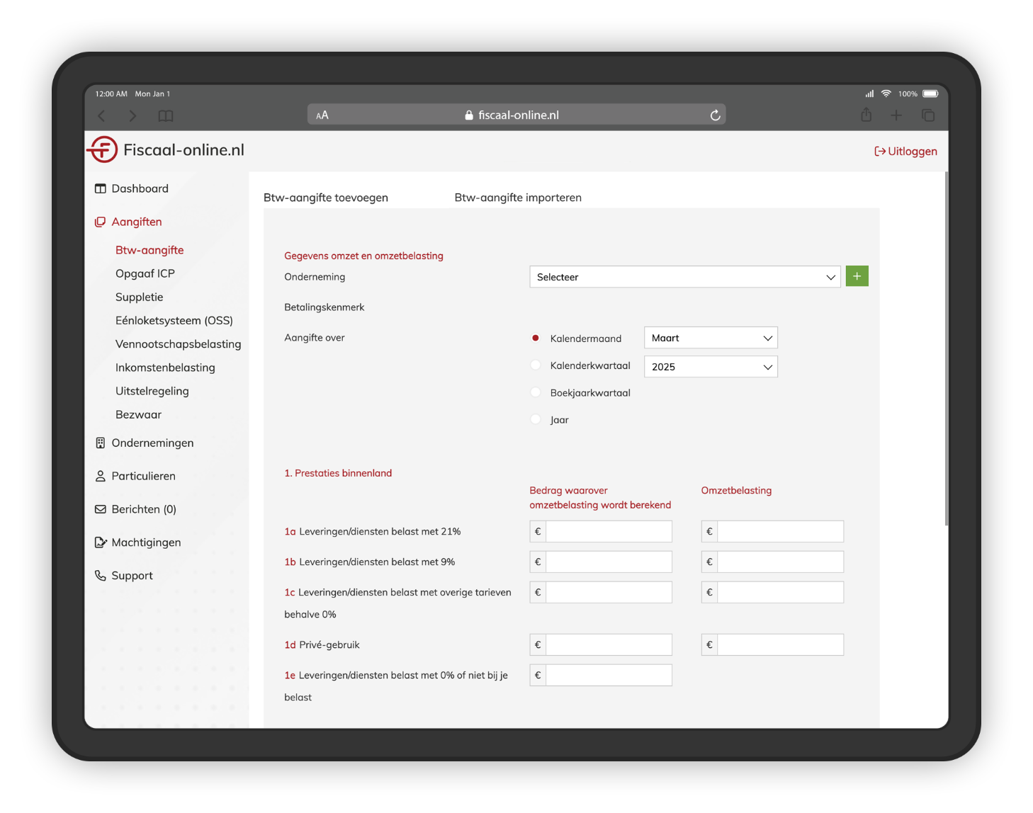 btw-aangifte software