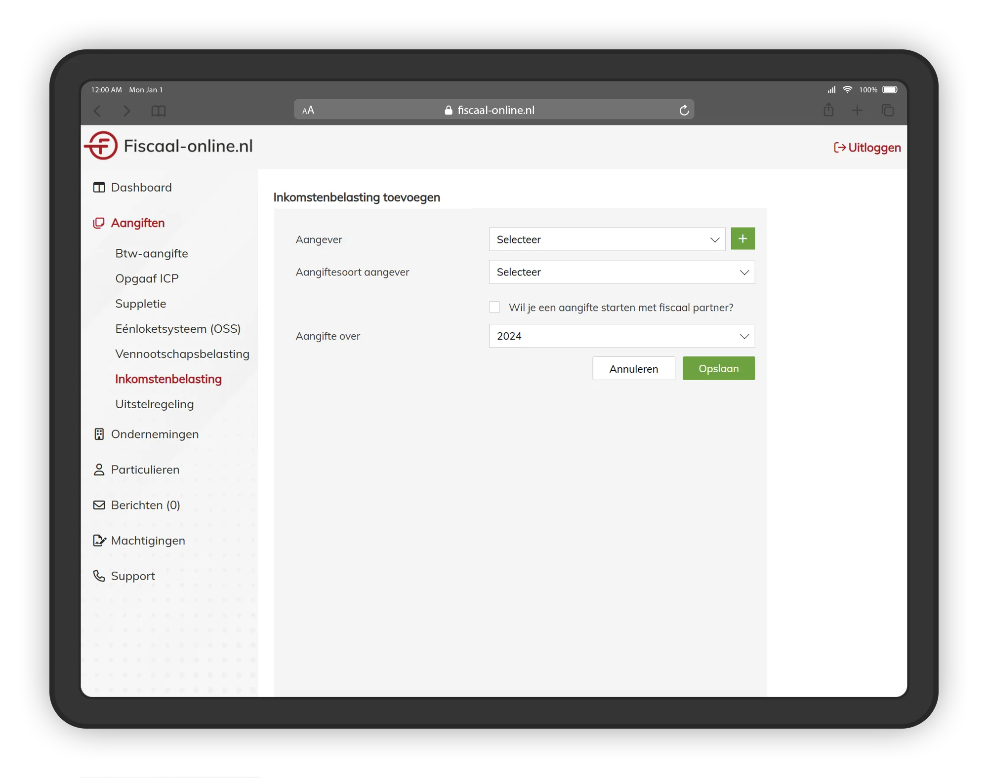 IB-aangifte software